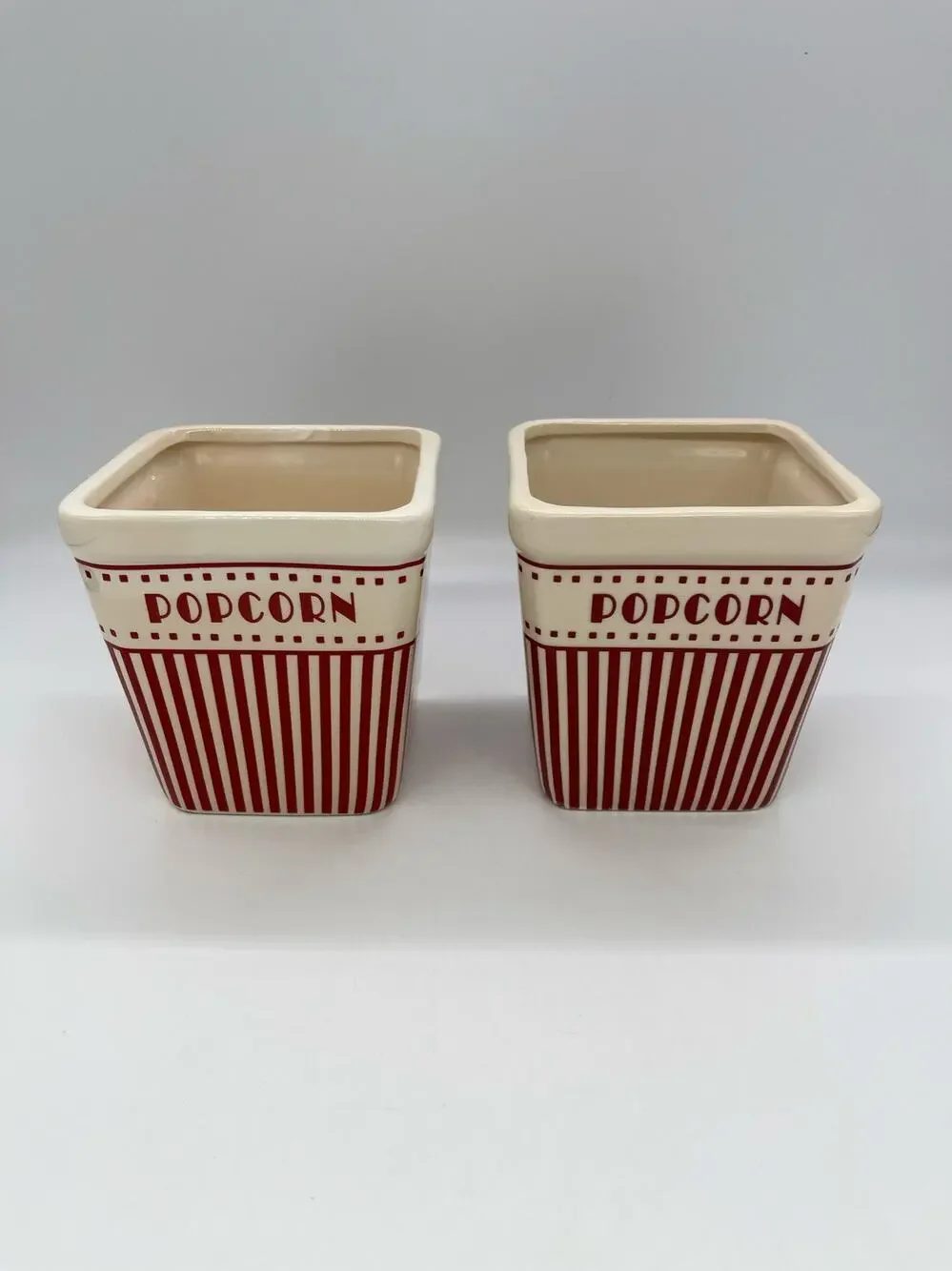 2 MSRF Inc Ceramic Popcorn Buckets